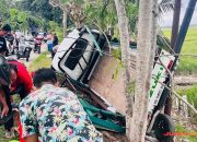 Carry Oleng Usai Salip Bus di Pangandaran, 1 Orang Tewas dan Belasan Terluka