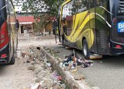 Pengelolaan Tersendat, Sampah Kuasai Terminal Eks Pasar Wisata Pangandaran