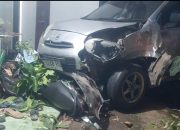 Minibus Tabrak Dua Motor di Banjar, Satu Korban Luka Ringan