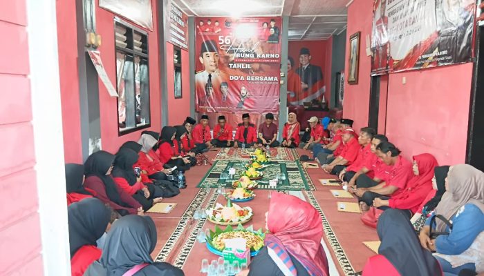 Haul Bung Karno ke-56, DPC PDI Perjuangan Kota Banjar Gelar Tahlil Bersama