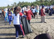 Ribuan Pelajar Serbu Pantai Pangandaran, Bukan untuk Wisata tapi Bersihkan Sampah