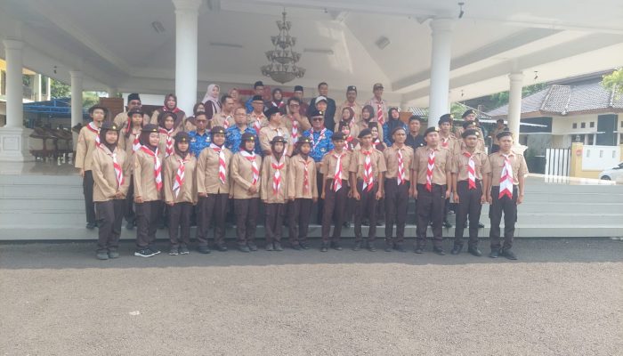 Walkot Banjar Lepas 20 Kontingen Pramuka Pendidikan Kesetaraan ke Tingkat Jawa Barat