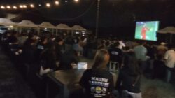 Nobar Persib di Banjar, Polres Kampanyekan Tertib Lalu Lintas, Kadin Libatkan UMKM